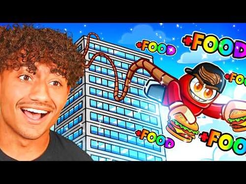 Making MILLIONS in Roblox Eat and Bungee Jump!