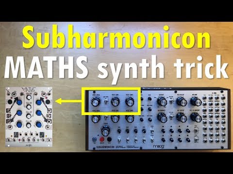 Synth trick: How mimic a Subharmonicon with Maths by Make Noise