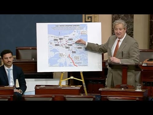 Kennedy addresses Louisiana saltwater intrusion