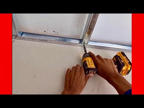 This client asked me for help with the installation of a false ceiling made of drywall.