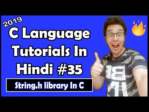 String Functions In C & string.h Library: C Tutorial In Hindi #35
