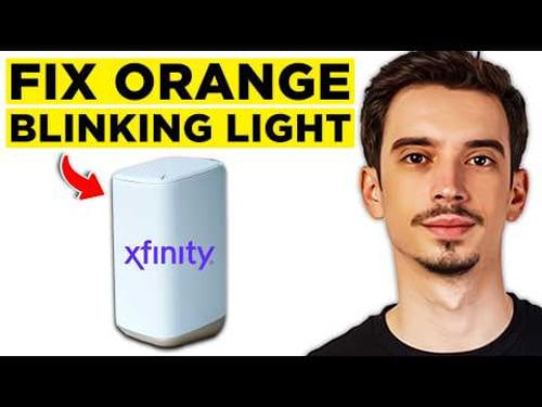 How To Fix Orange Blinking Light on Xfinity Router (2026) - Full Guide!