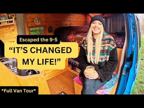 She Quit the 9-5 for Van Life Freedom and Found Her Tribe | Solo Woman on the Road | Full Van Tour