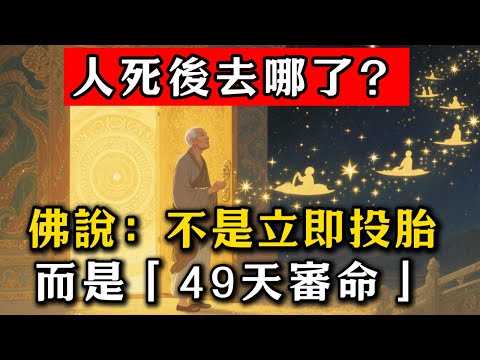 人死後去哪了?佛說:不是立即投胎,而是「49天審命」!#佛教 #佛家 #佛法 #佛學知識 #佛學智慧 #修心修行 #佛教文化 #禪悟人生#傳統文化