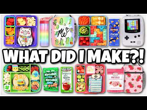 Making LUNCHBOXES for the 1st Week of School! MYSTERY Boxes & MORE!!