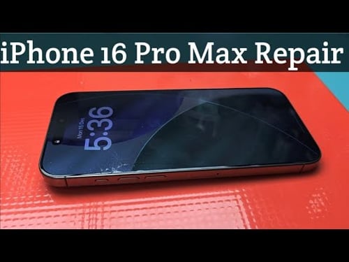 iphone 16 Pro Max Front Glass Change. ASMR Video. 16 pro max only screen glass replacement.