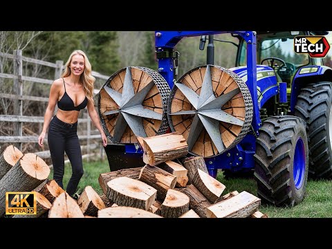 30 Mind-Blowing Firewood Processing Machines in Action! | Homemade Modern Chainsaw Machines #22