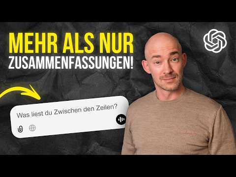 3 Methoden mit denen ChatGPT meinen Arbeitsalltag revolutioniert hat 🚀