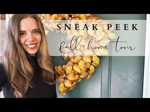Fall Home Tour Sneak Peek