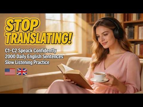Stop Translating! C1 C2 Speak Confidently with 2000 Daily English Sentences Slow Listening Practice