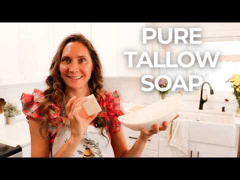 The Best Tallow Soap Recipe (Beginner Friendly!)