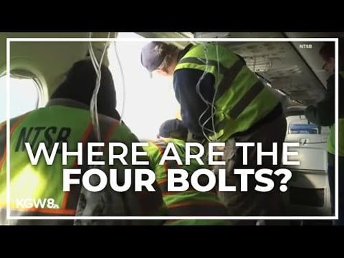 NTSB not sure if the bolts on blown-out door plug on Boeing MAX 9 were even attached