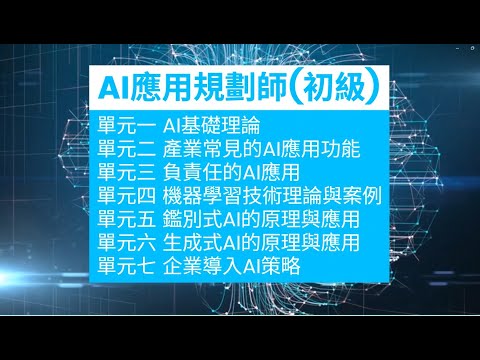 iPAS AI應用規劃師單元一~單元七(合集)