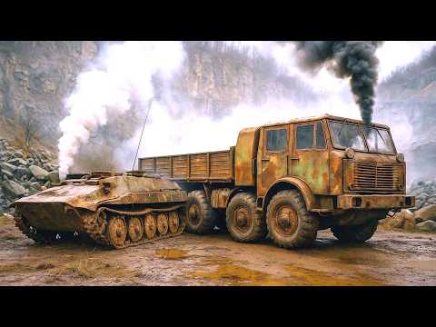 BRUTAL EXHAUST CHALLENGE! Czechoslovak Legends Start Up – TATRA, BVP, PRAGA,LIAZ