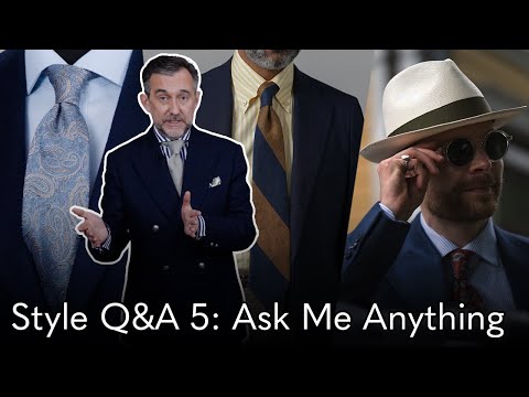 Men’s Style Q&A 5: Bespoke Shirts, Collar Shapes, Hats, Black Shoes with Jeans, Yellow Shirts & More