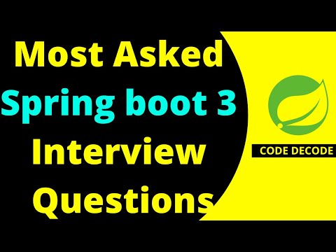 Top Spring Boot 3 Interview Questions (2025 Edition) | Must-Know for Java Devs! | Code Decode