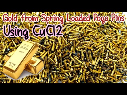 Gold Recovery from Spring Loaded Pogo Pins Using CuCl2