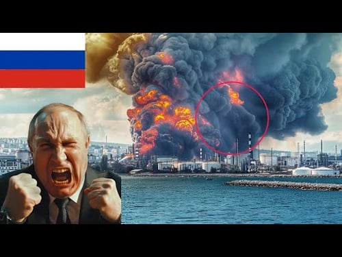 1 Minute Ago! Massive Explosion Occurs, Russian Oil Refinery Hit by Ukrainian F-16 Missile.