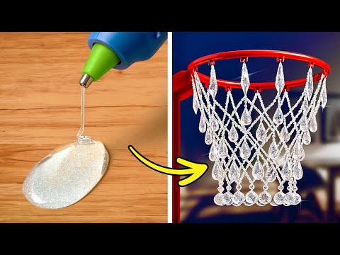 ποΈ DIY HOME DECOR ON A BUDGET! Epoxy Resin & Glue Gun Furniture Hacks β¨π§