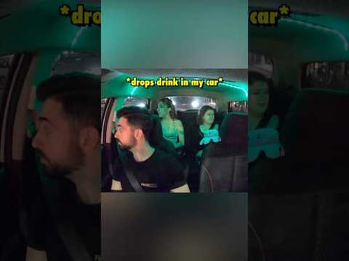 Passenger Spills Drink in Uber (and then denies it)