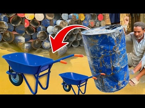 Nobody Believed This Could Be Made from Old Drums! 😳 | Wheelbarrow Build