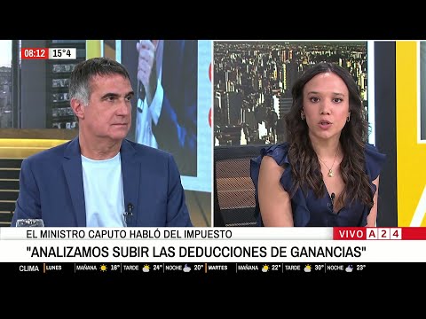 📢 EL MINISTRO CAPUTO HABLÓ SOBRE EL IMPUESTO A LAS GANANCIAS