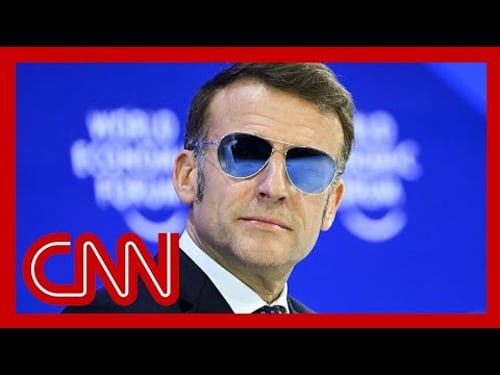‘This is crazy’: Macron rips Trump’s tariff threat in Davos