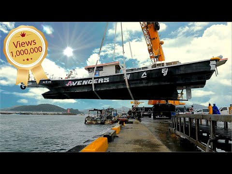 The entire process of making FRP fishing boats in Korea. 100 days record