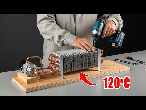 Free Hot Water All Year Round! Try Insert Copper Pipe To The Motor And Get Free Hot Water π₯