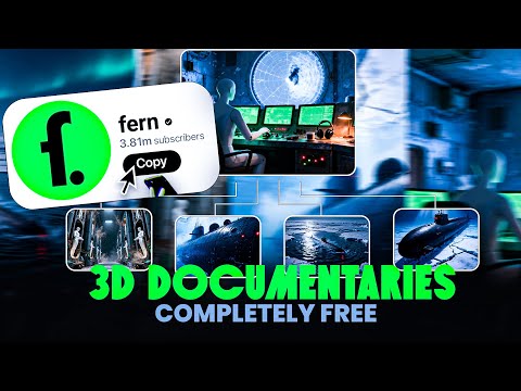 How to make 3d documentary videos like fern ( Completely free )