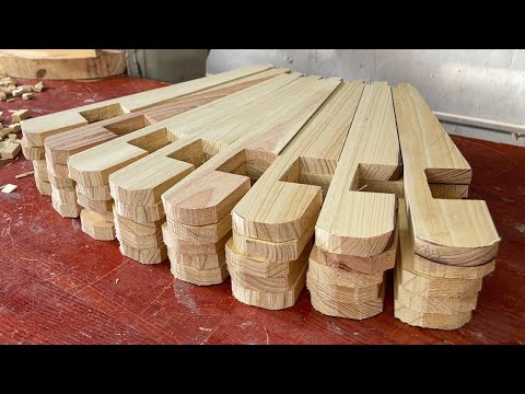 Incredible Creative Design Idea From Wooden Strips // A Great Design For A Gorgeous Coffee Table