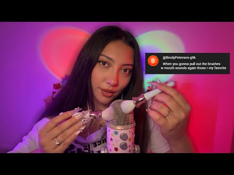 When u gonna pull out the brushes w mouth sounds again, that's my fave ASMR?