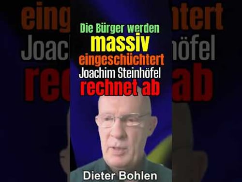 Die Bürger werden massiv eingeschüchtert Steinhöfel rechnet ab #shortsfeed #meinungsfreiheit #fyp