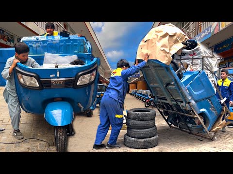 Traditional Craftsmanship in Afghanistan || Three Wheeler Rickshaw Manufacturing