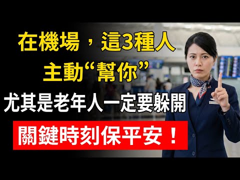 在機場,這3種人主動“幫你”尤其是老年人一定要躲開,關鍵時刻保平安!