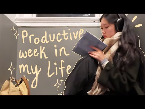 college week in my life: in person classes, cafe hopping, interviews, studying, thrifting