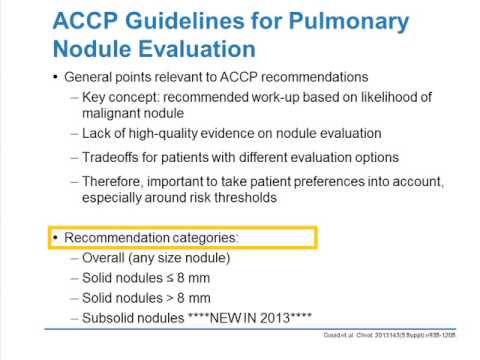 Epidemiology and Management of the Solitary Pulmonary Nodule