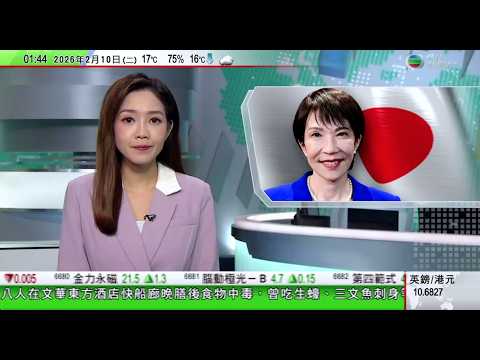 無綫TVB 0200新聞報道|日本國會擬下周開會料確認新一屆首相高市早苗|英國首相府再有高級官員辭職 令施紀賢政治壓力加劇|英國宣布擴大BN(O)簽證資格 內政部估計未來五年將有二萬六千人抵英|TVB