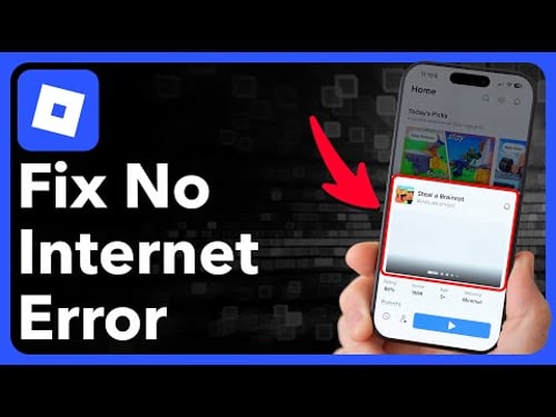 How To Fix No Internet Connection Error On Roblox