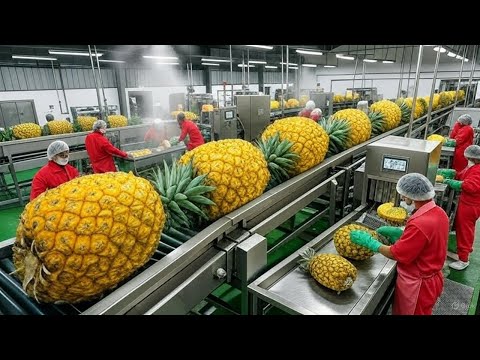 Inside the Factory: How to Make Delicious Dried Pineapple (Full Process)