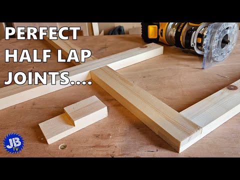 How To Cut Perfect Lap Joints Every Time - Simple Method Using A Router