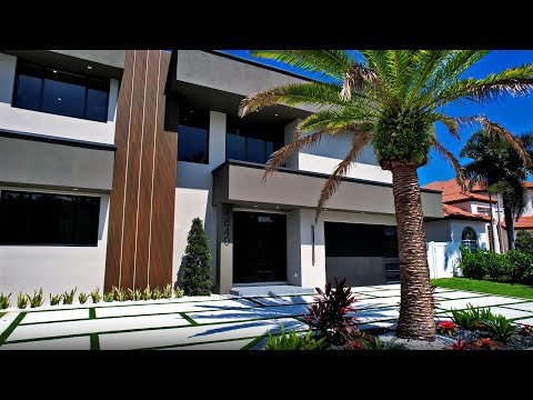 Beautiful Home Tours | Modern Florida Mega Mansion | Waterfront Luxury Living