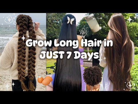 How to grow your Hair faster than normal in JUST 7 DAYS | $0 dollar | No stress