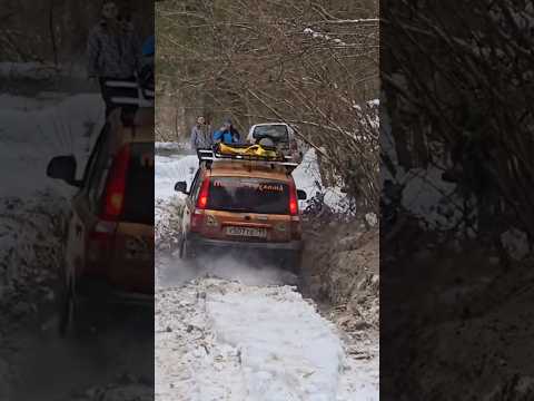 Fiat Panda 4x4 #offroad #fiat #fiatpanda #покатушки #зима #лес #cars
