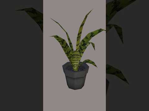 PS1 inspired Low Poly Plants