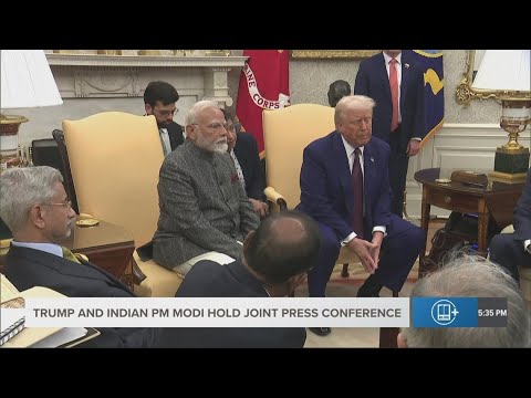 Trump, Indian PM Narendra Modi hold joint press conference | Full