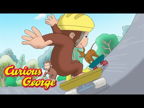 Skating with George 🐵 Curious George 🐵 Kids Cartoon 🐵 Kids Movies