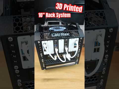 Introducing Lab Rax, A 3D Printable & Modular 10" Rack System #3dprinting #minilab #10inch