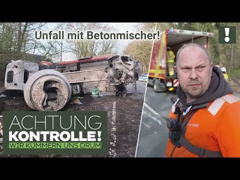 Betonmischer-LKW UMGEKIPPT und PKW im Wald! 😮 Heftiger Unfall | Achtung Kontrolle