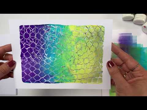 Recycle! Cardboard Printing with Gelli Arts® by Birgit Koopsen